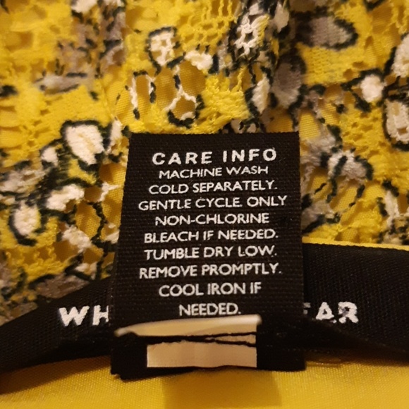 Who What Wear yellow floral pleated midi skirt - Picture 5 of 5